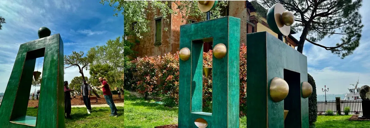Exquisite Sculpture Installation: Genesis 2024 by Paresh Maity in Venice