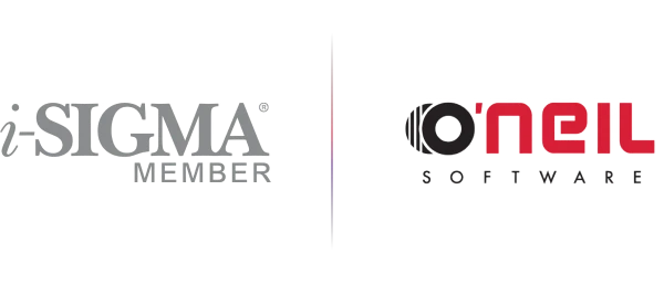 ISO 9001, ISO 27001, O'Neil and i-SIGMA accreditation logos