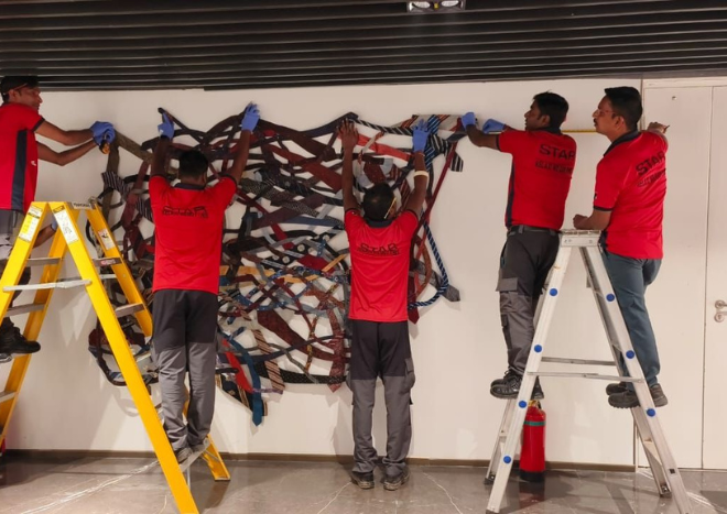 BNY mumbai - Corporate artwork installation